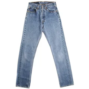 VINTAGE LEVIS 501 JEANS INDIGO 1990S SIZE W25 L30 MADE IN USA